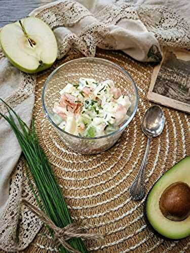 Verrines de saumon, avocat et pomme verte