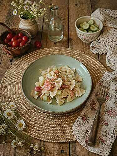 Salade de pâtes au saumon fumé ww