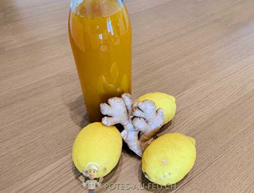 Sirop de Citron, Gingembre et Curcuma