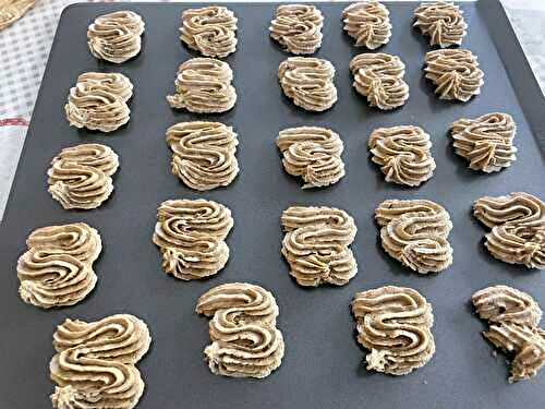 Sablés praliné au sucre Muscovado (Valrhona)