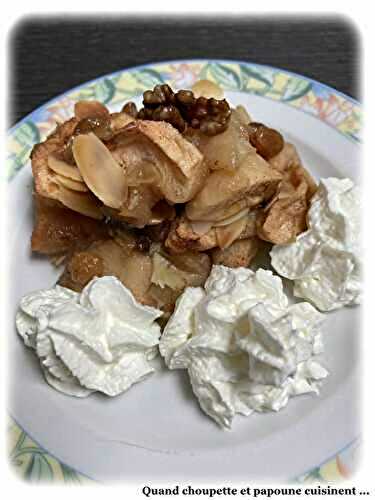 POMMES AU FOUR ET AUX FRUITS SECS