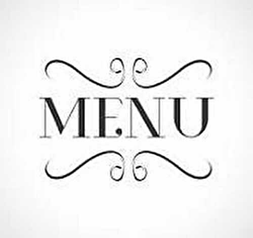 MENUS DU VENDREDI 6 FEVRIER 2026 AU JEUDI 12 FEVRIER 2026
