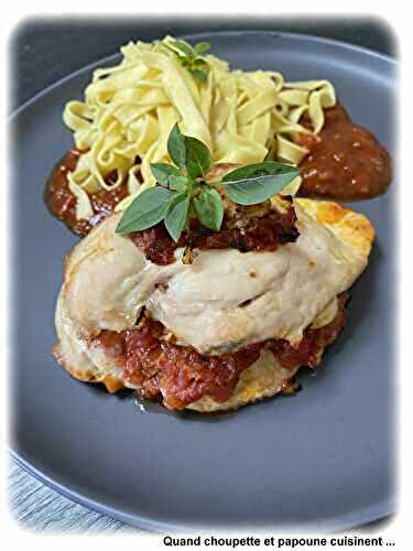 POULET FARCI TOMATE MOZZARELLA