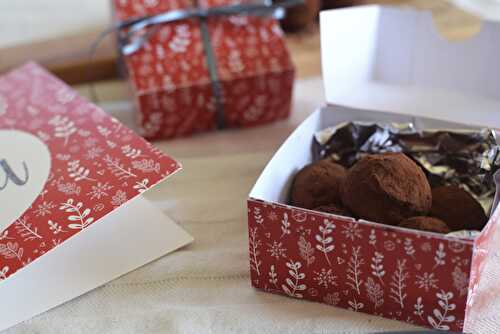 16 décembre: mes truffes au chocolat et à la fève tonka