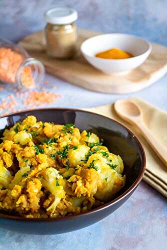 Curry de chou-fleur et lentilles corail