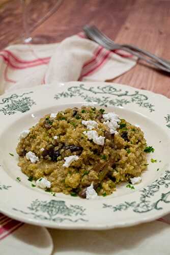 Quinoasotto aux champignons