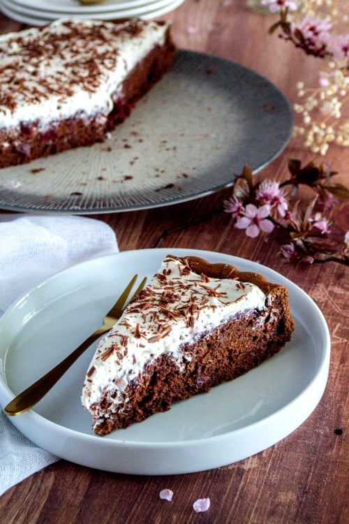 Tarte moelleuse forêt Noire