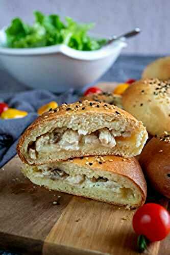 Buns au poulet et aux champignons