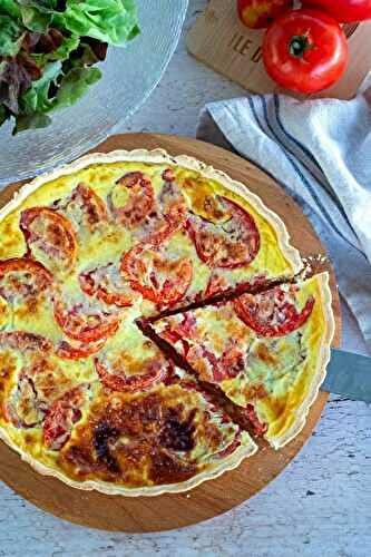 Tarte tomate & truite fumée