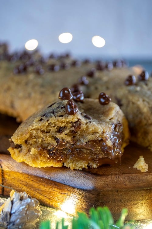 Cookie sapin à la pâte à tartiner