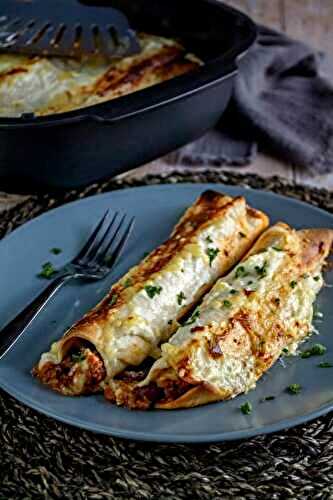 Enchiladas au boeuf et haricots rouges