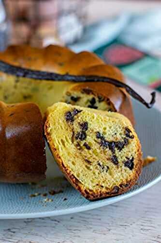 Cake vanille et pépites de chocolat