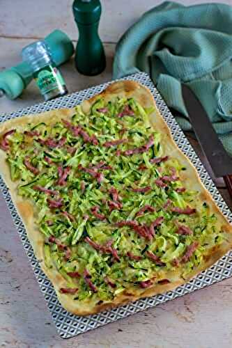 Flammenkuche à la courgette