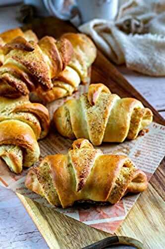 Croissants briochés façon cinnamon rolls