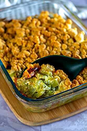 Crumble poireaux et chorizo
