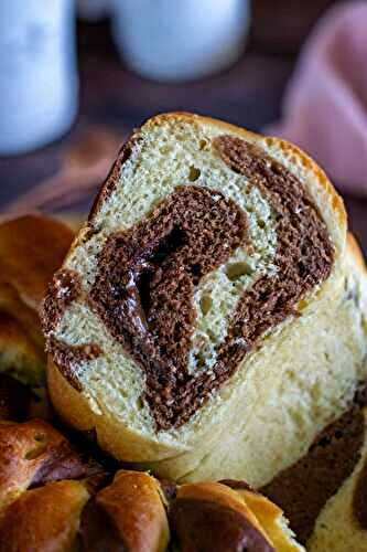 Brioche marbrée à la pâte à tartiner