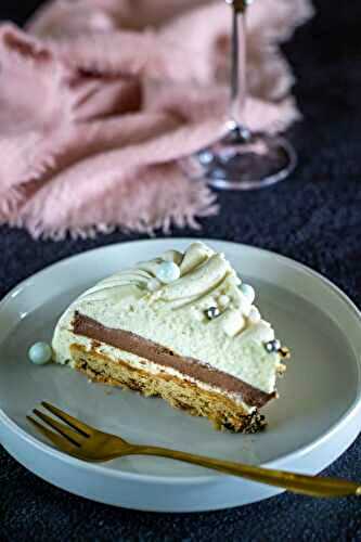 Entremets vanille & chocolat