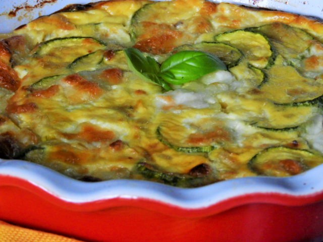 Clafoutis aux courgettes