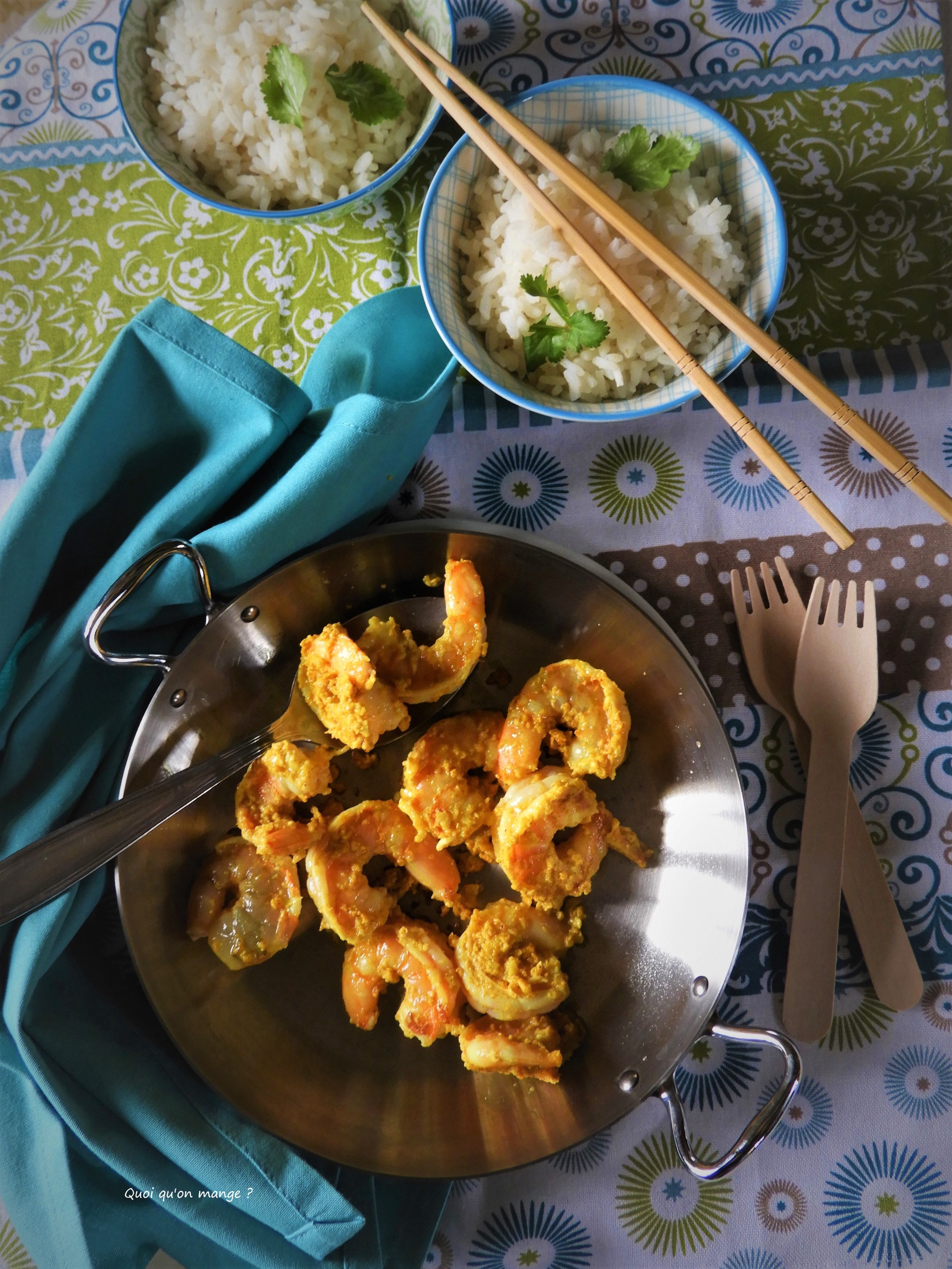 Crevettes sautées façon birmane