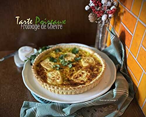 Tarte aux poireaux et au fromage de chèvre