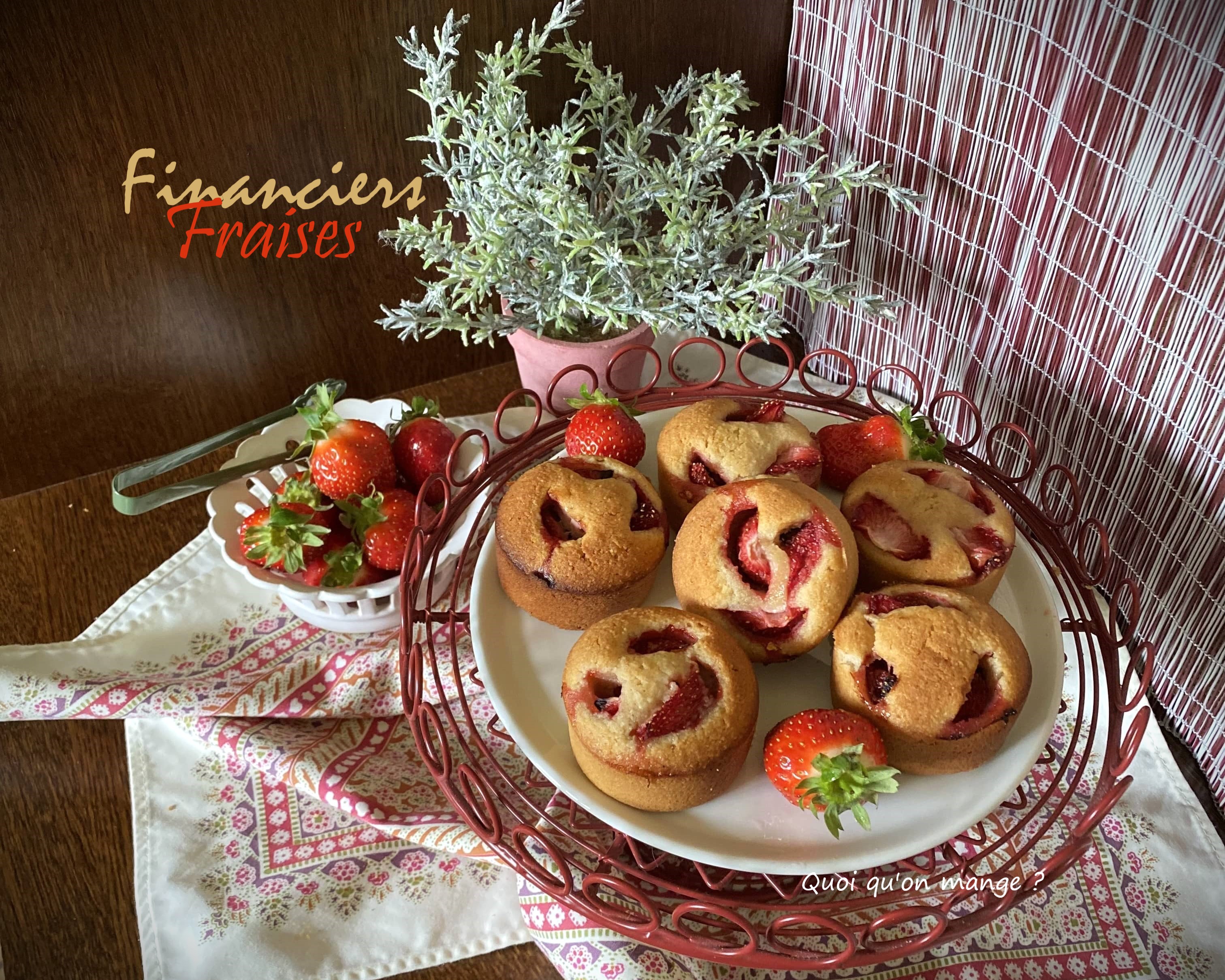 Financiers aux fraises fraîches : un délice sucré à partager