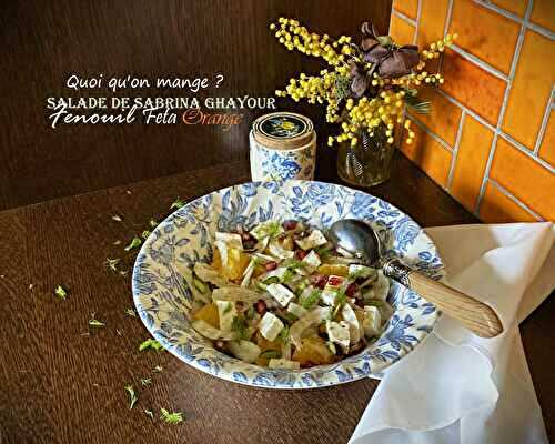 Salade de fenouil – feta – orange et pistaches – Sabrina Ghayour