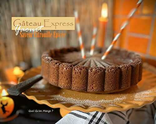 Pour le goûter d’Halloween – Gâteau au yaourt saveur citrouille épicée