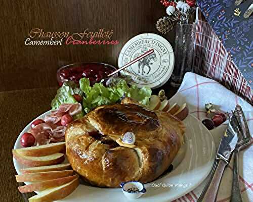 Chausson feuilleté au camembert et cranberries – Idée pour un brunch gourmand