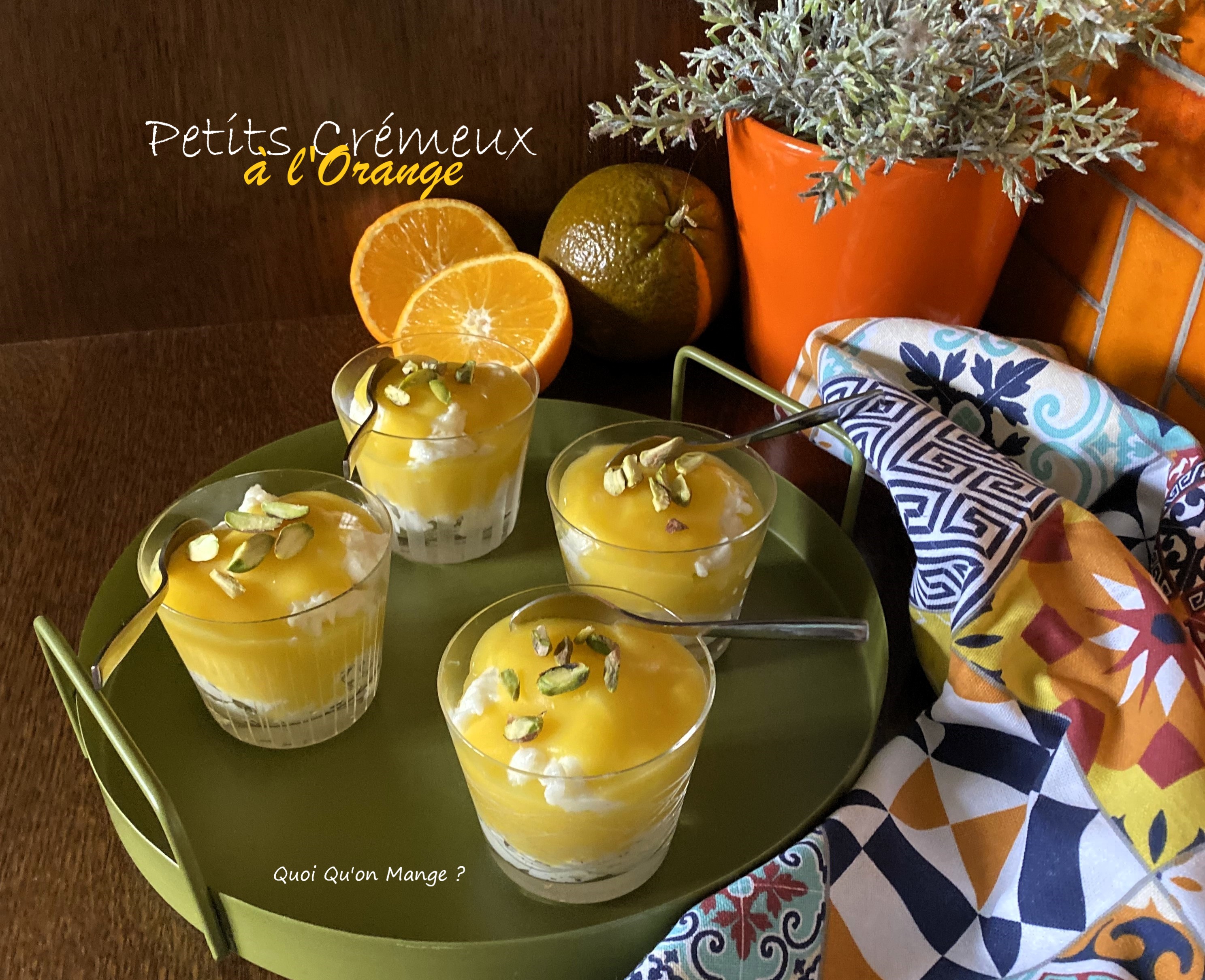 Petits crémeux à l’orange – dessert facile de saison