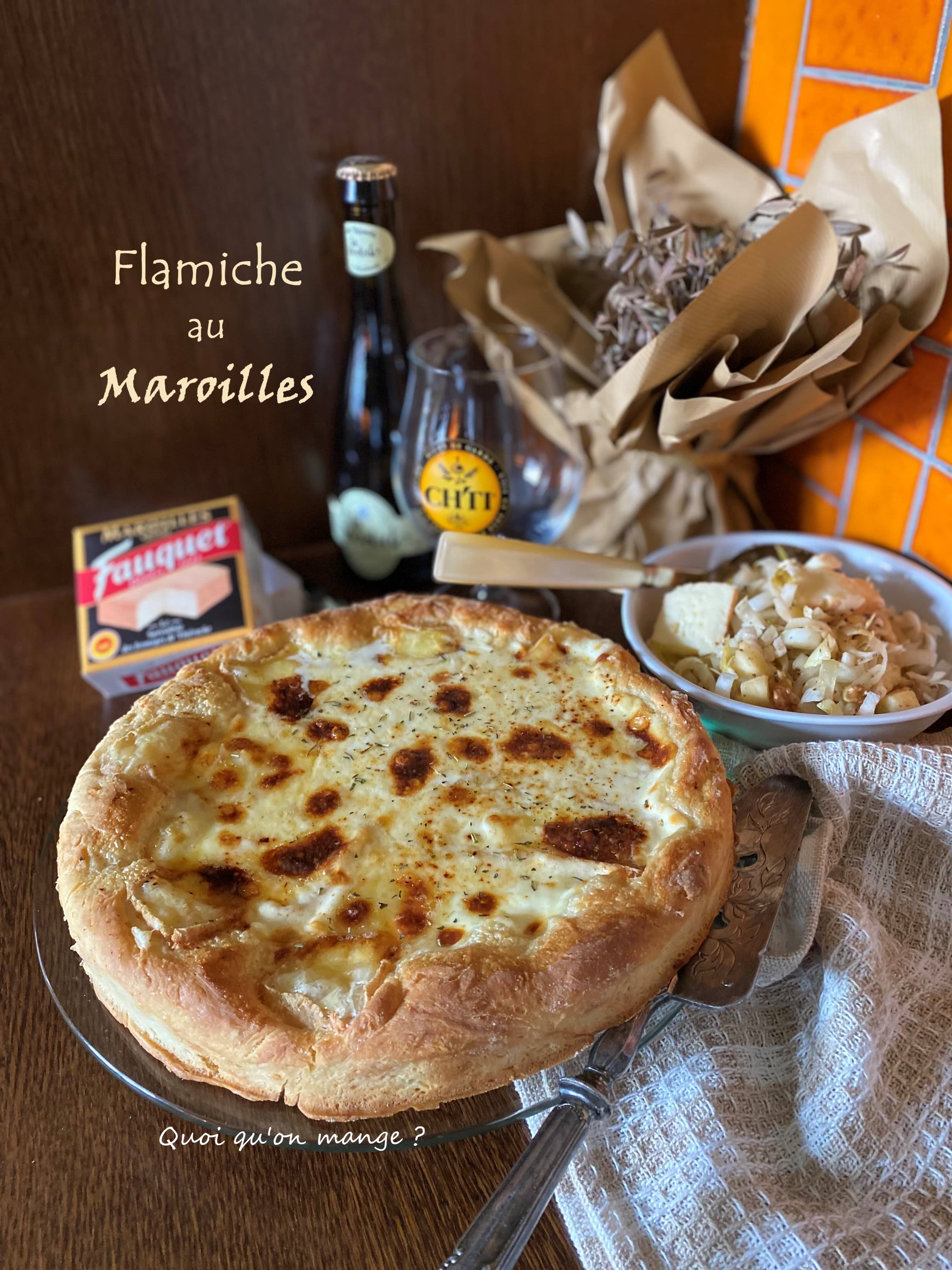 Flamiche au Maroilles – tarte ch’ti une spécialité du Nord