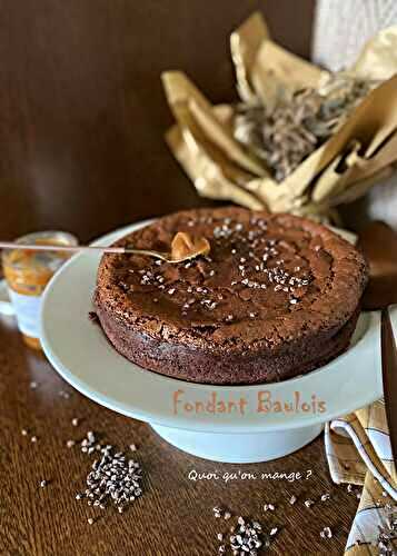 Le Fondant Baulois – délicieux gâteau au chocolat avec du caramel dedans