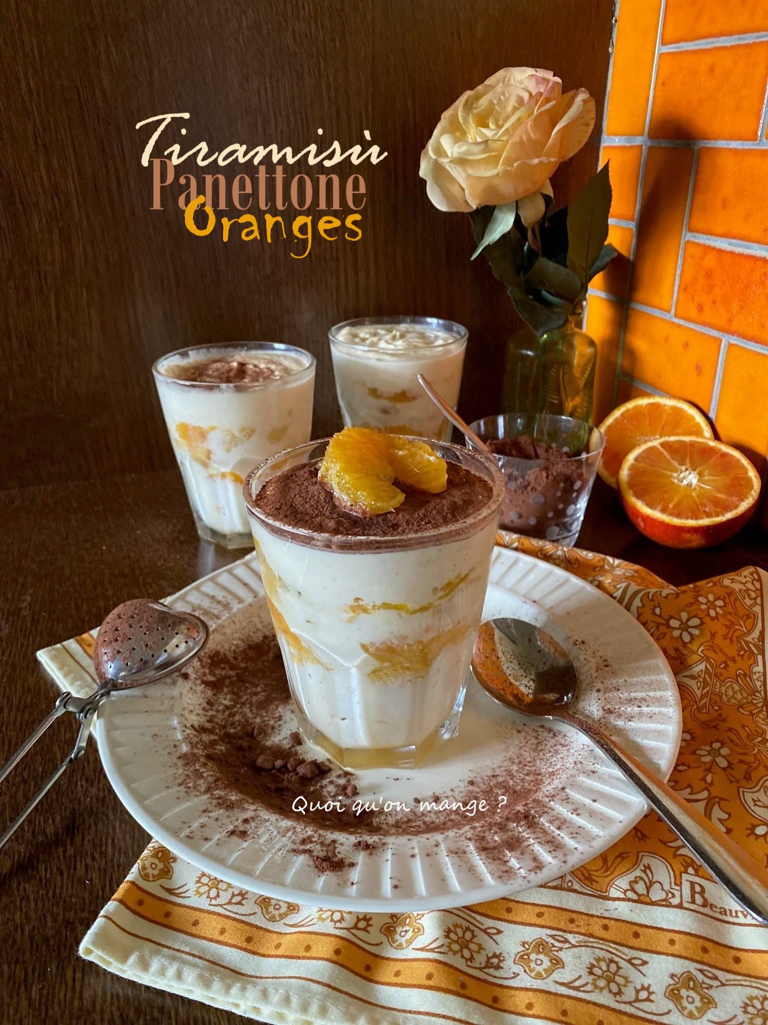 Tiramisù au Panettone – Limoncello et suprêmes d’oranges