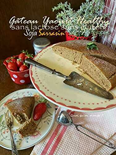 Gâteau au yaourt de soja sans gluten avec un bon goût du sarrasin