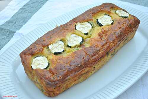 Cake courgettes lardons basilic