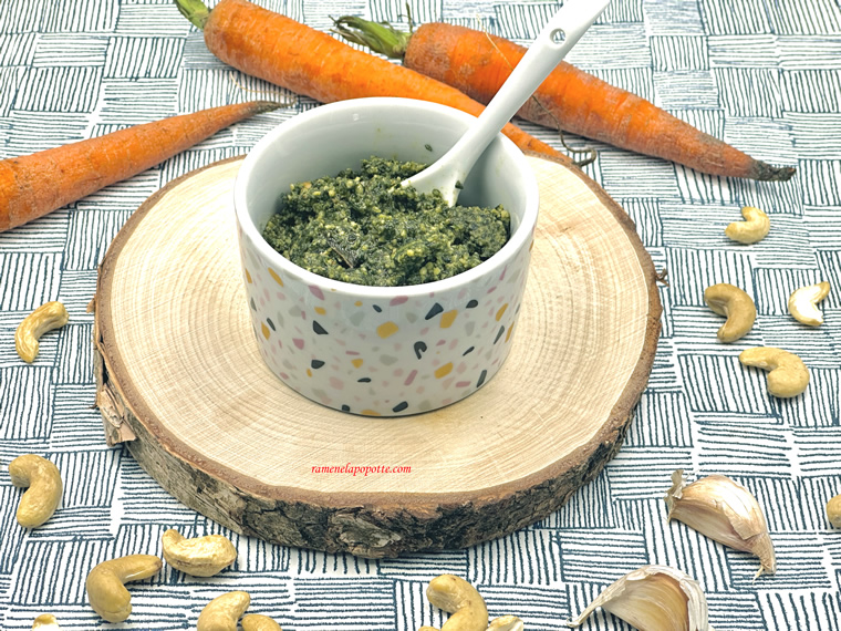 Pesto fanes de carottes