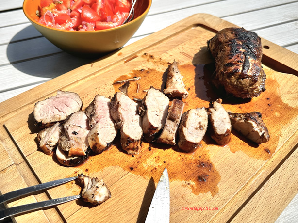 Filet mignon de porc au barbecue