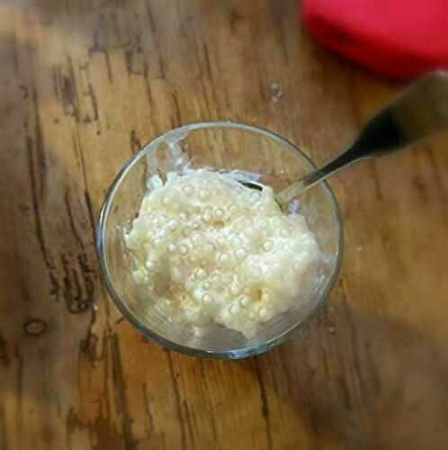 Pudding tapioca au lait de coco