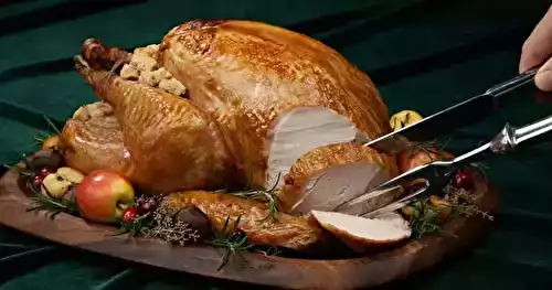 Dinde de Noël farcie aux pommes et au cidre pas chère