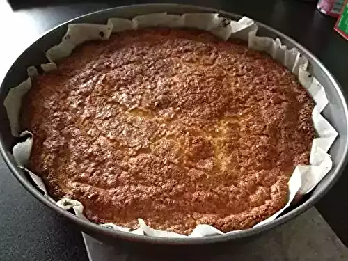 Gâteau aux pommes et noix de coco