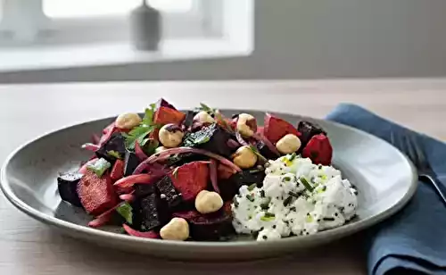 Salade betterave et chèvre
