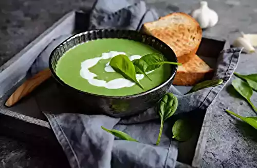 Soupe aux épinards au Cooking Chef