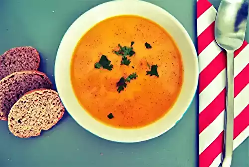 Soupe de butternut à la coriandre