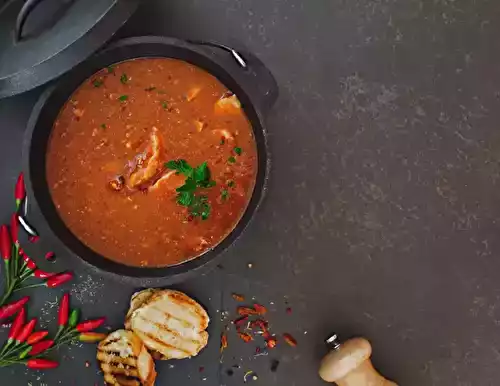 Soupe de poisson vite faite