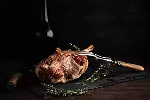 Souris d'agneau au miel et au thym au Cooking Chef