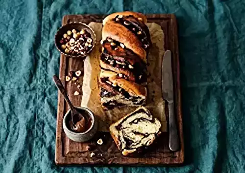 Babka chocolat noisettes gourmande et moelleuse