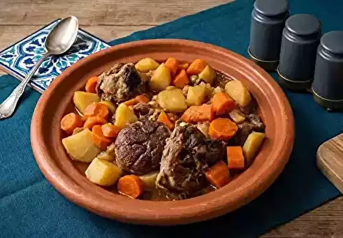 Tagine d'agneau aux pommes de terre fondantes