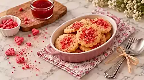 Petits sablés aux pralines roses