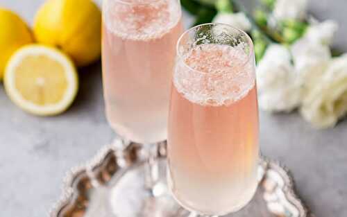 Cocktail champagne citron au thermomix - pour un accueil chaleureux.