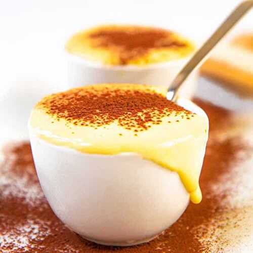 Crème aux oeufs à la vanille au thermomix - délicieux dessert crèmeux