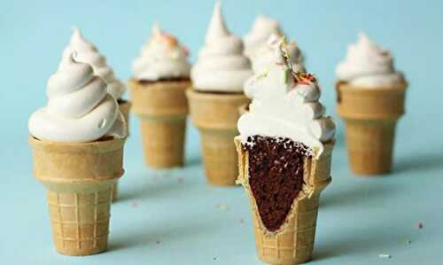 Cupcakes en cornet au thermomix - un dessert de folie pour vos enfants.